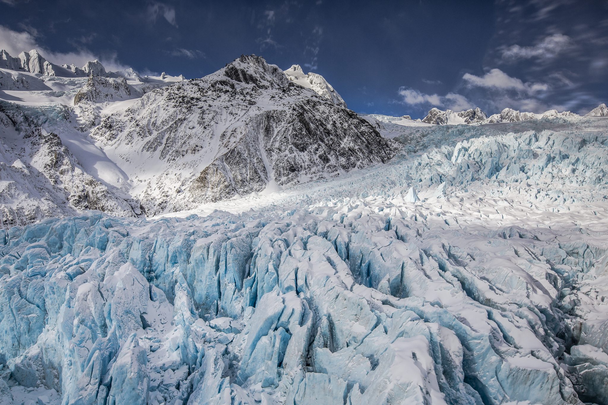 Aerial View of Franz Josef Glacier, New Zealand