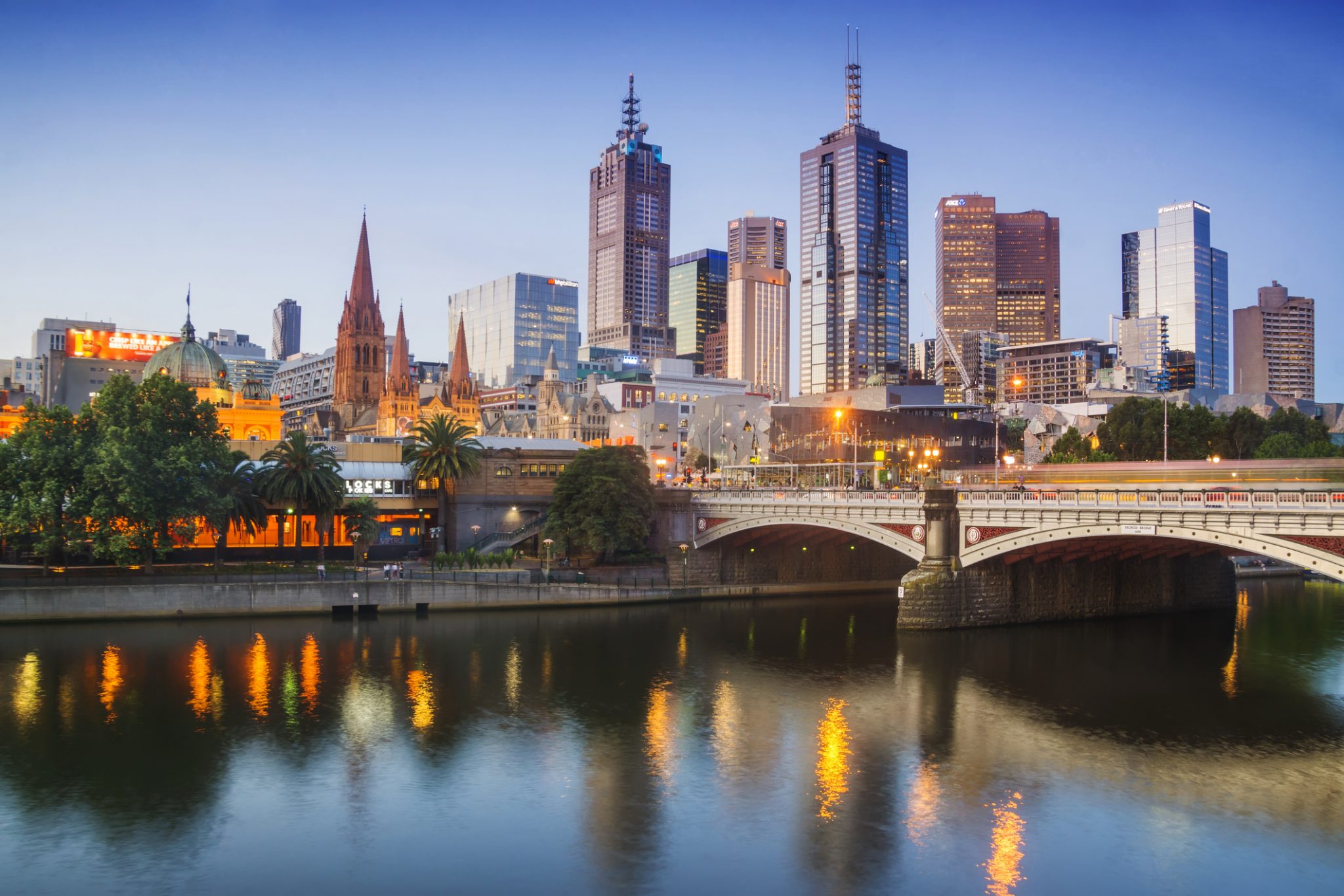 Melbourne at dusk