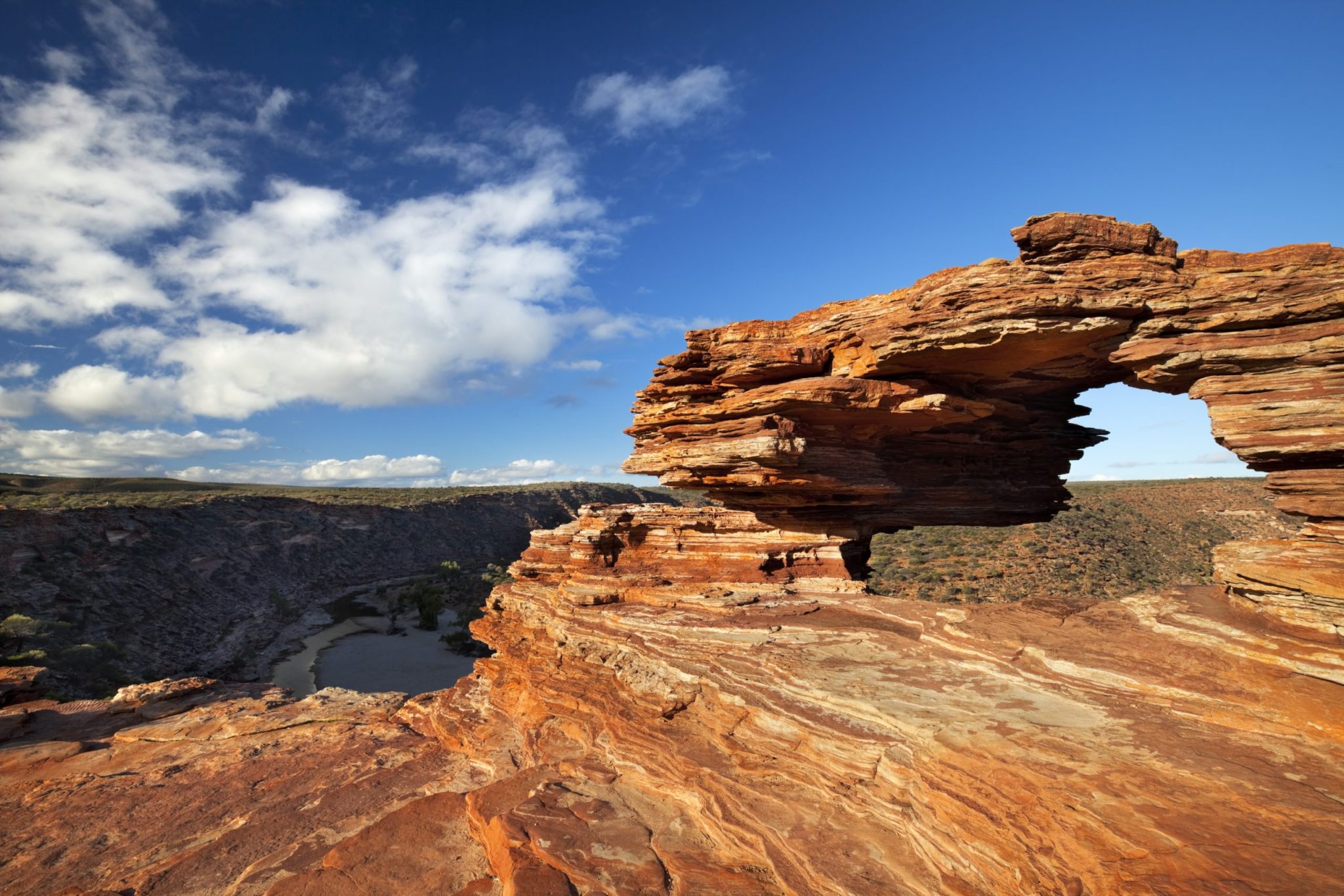 Nature's Window natural rock arch in Kalbarri NP, Western Australia